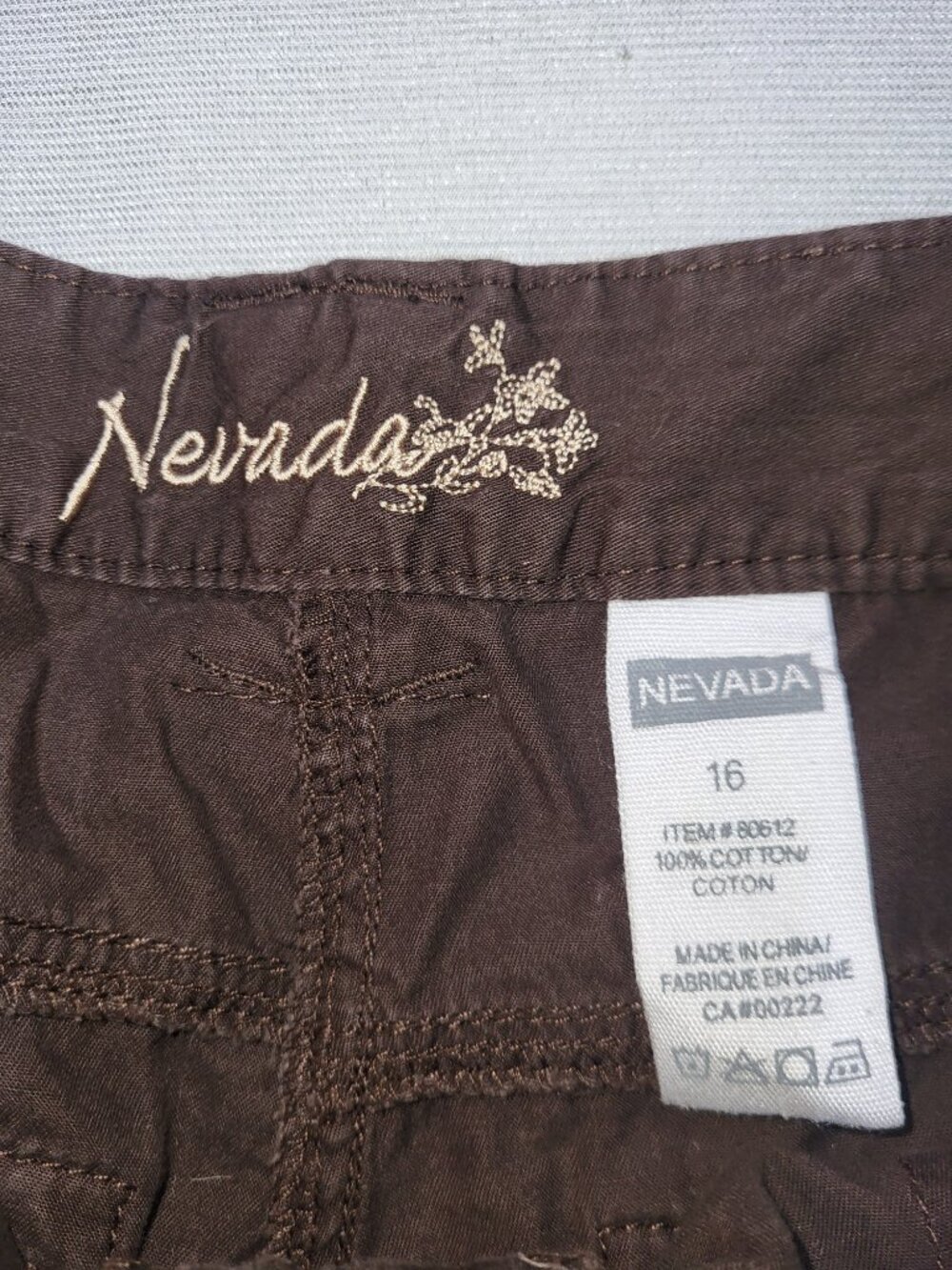 Nevada Women’s Cargo Pants Size 16 Brown 100% Cotton Utility Outdoor - Picture 7 of 12